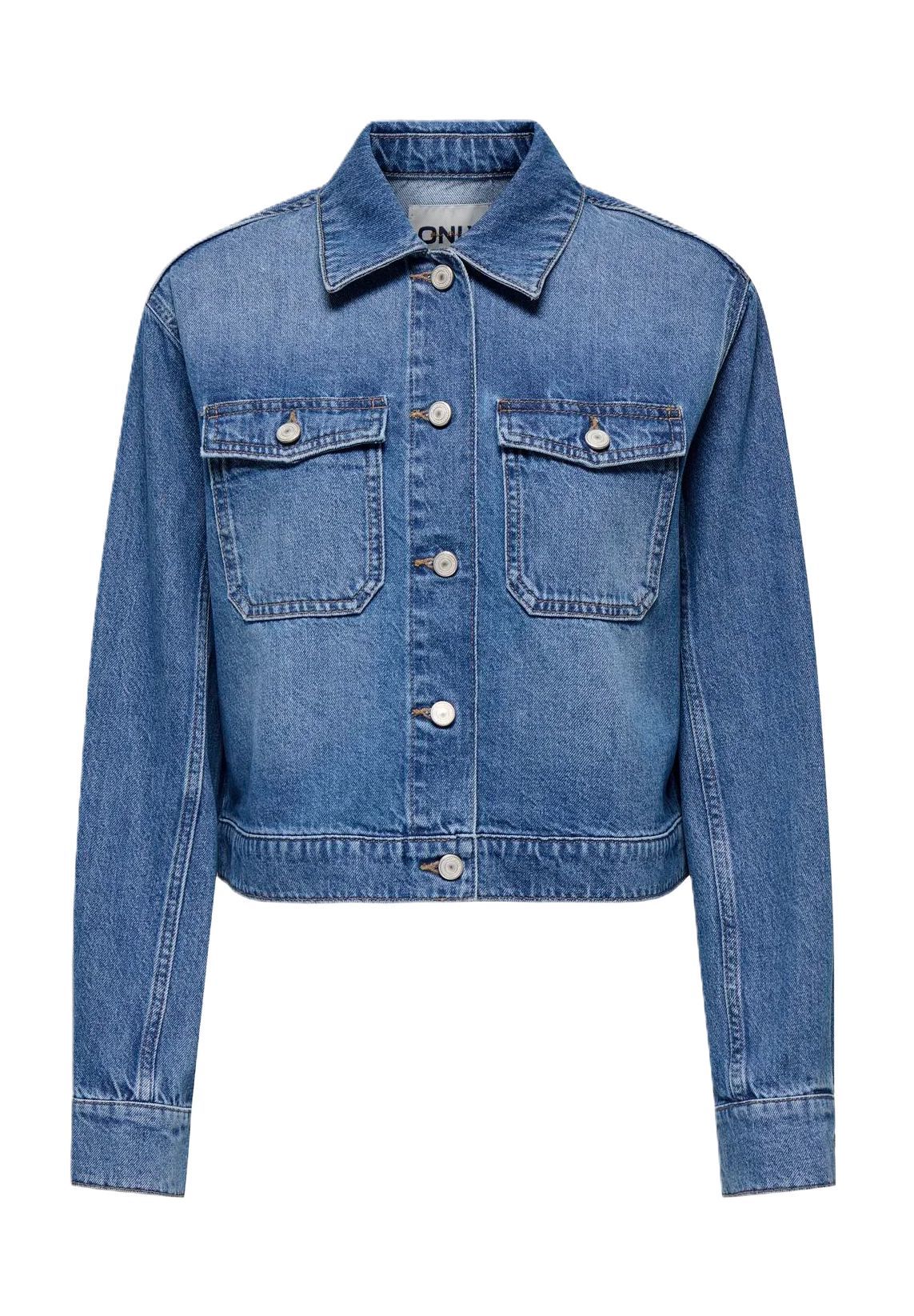 Only Only® Jeansjacke Klappkragen Für Damen Blau S - Bild 4