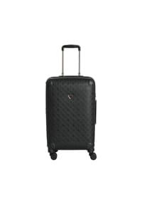 GUESS Wilder - Wilder 22 IN - 4-Rollen-Trolley M 64 cm erw. (dark taupe logo) - black