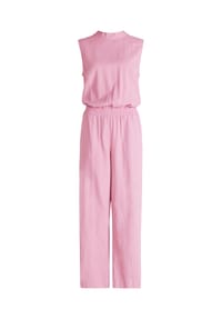 CARTOON - Jumpsuit, Stehkragen, Leinenanteil, für Damen - 6052 LILAS