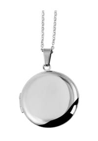 Adelia's - Adelia's Unisex Edelstahl Halskette mit Anhänger 43 cm + 5.0 cm - silber