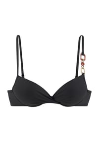 LASCANA - Yves Bikini-Oberteil, Bügel, Zierdetails, für Damen - 4215 BLACK