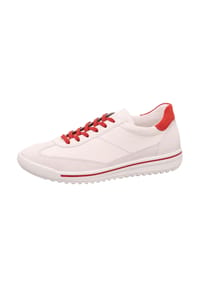 legero - Glattleder Sneaker - Beige/Offwhite
