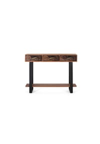 GINER & COLOMER - Konsolentisch aus Akazienholz, 120 cm, moderner Ethno-Stil - 91 x 120 x 35 - Braun
