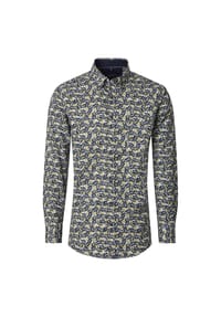 CASAMODA - Herren Freizeithemd Print Comfort Fit - Grün