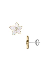 FOSSIL SUTTON - Fossil Damen-Ohrstecker „Sutton The Flower Collection“ aus Perlmutt, JF04973710 - Gold