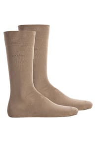 BOSS - Herren Socken, 2er Pack - 2P RS Uni CC, Kurzsocken, Combed Cotton - Beige