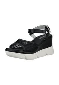 NeroGiardini - Leder/Textil Sandalen - Schwarz