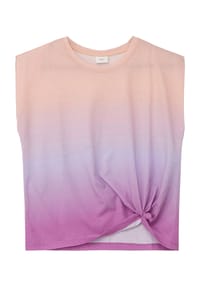 s.Oliver - Shirt, Farbverlauf, Knoten-Detail, für Kinder - 47D1 LILAC/PINK