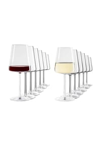 Stölzle Lausitz Rot- und Weißweingläser Power 520 ml + 400 ml 12er Set transparent - POWER - transparent