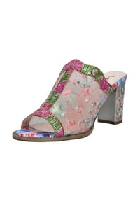 LAURA VITA® - Leder/Textil Pantoletten - Rosa