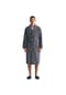GANT Unisex Bademantel - G-PATTERN ROBE, Schalkragen, Frotteevelours, Bio-Baumwolle Bild 2