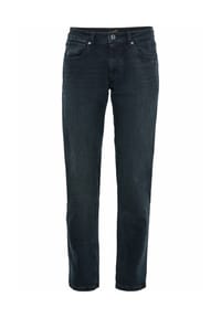 camel active - Relaxed Fit 5-Pocket Jeans mit leichten Used-Effekten - Dunkelblau