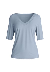 CALIDA - Damen Kurzarm-Shirt Etude Ajours - aura blue