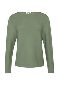 s.Oliver - Pullover, Rollsaum, U-Boot-Ausschnitt, für Damen - 0210 WHITE