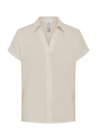 CECIL - Leinenbluse, Kurzarm, für Damen - 17307 BEIGE