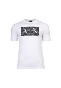 ARMANI EXCHANGE - Herren T-Shirt - Rundhals, Kurzarm, Logoprint, Baumwolle - Dunkelblau