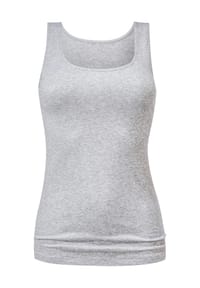 mey - Cotton Pure Unterhemd, breite Träger, für Damen - dunkelblau meliert