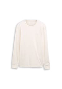 TOM TAILOR - Langarmshirt, Stickerei, für Herren - 10348 GARDEN WHIT