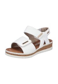 rieker - Lederimitat Sandalen - Weiß