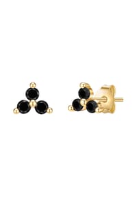 GLANZSTÜCKE MÜNCHEN - Damen Ohrringe aus 925/- Sterling Silber in Gelbgold mit Zirkonia - gelbgold