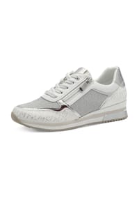 MARCO TOZZI® - Sneaker, Reißverschluss, für Damen - 191 WHITE/SILVER