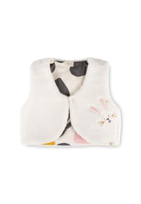 sigikid® - Sherpa-Fleece Weste Schneehase ,  für Kinder - weiß
