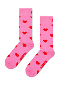 HAPPY SOCKS - Socken "Heart", Rippbund - 3300 PINK