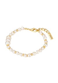 YOKOAMii - Damen Armband aus Metall-Legierung in Gelbgold mit Süßwasser-Zuchtperle - gelbgold