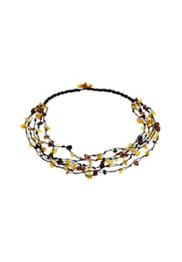 OSTSEE-SCHMUCK® - Kette , Theda , Bernstein - mehrfarbig
