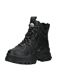 Buffalo - Lederimitat Stiefelette - Schwarz