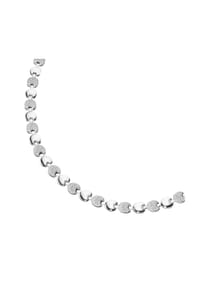 SMART JEWEL® - Collier linsenförmige Silberelemente, Silber 925 - silber