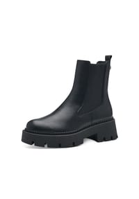 Tamaris - Lederimitat Stiefelette - Schwarz