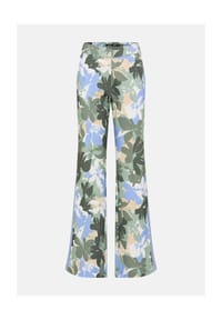 olsen - Hose mit Allover-Dessin - Khaki