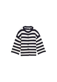 TOM TAILOR - Sweatjacke, 3/4-Arm, für Damen - 37734 NAVY OFFWHI