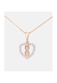 VANLERÉ - Kette mit Anhänger, mit Zirkonia, 375 Roségold - rose gold