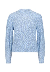 BETTY & CO - Strickpullover mit Stehkragen - Light Blue/Cream