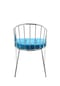 Kayoom Stuhl Palma 110 blau - Chrom – Eiche Bild 13