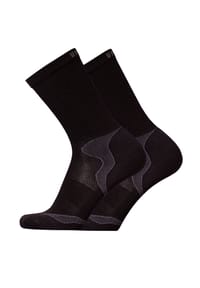 UphillSport® - Socken 'MALLA' 2er Pack mit atmungsaktiver Funktion - Black