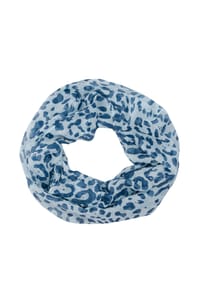Seasons of April - Schal Loop Kiwi Leichter, dünner & weicher Damen Loop mit modern. Animal Print - Blau