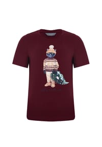 cat e lolette - Rotes T-Shirt Weihnachtskatze - rot