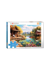 eurographics - Puzzle Lake Cottage, Hütte am See - Lauai, 24 Teile - 