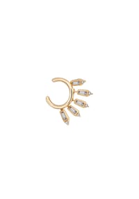 caї - Ear Cuff 925/- Sterling Silber 10 Zirkonia - gelb