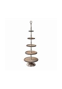 LOBERON Etagere Clarette braun/silber - Etageren - braun/silber