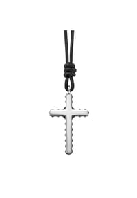 caї - Anhänger mit Kette 925/- Sterling Silber ohne Stein - Silbergrau