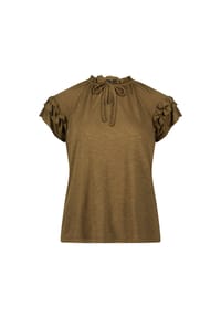 zero - Shirt mit angeschnittenen Ärmeln - Dark Olive