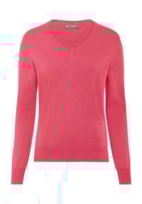 GALERIA - Seide-Kaschmir Pullover "Monaco", V-Ausschnitt, für Damen - BABY BLUE