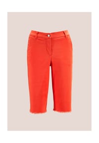 MADELEINE - Bermuda mit Fransen - blutorange