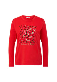 s.Oliver - Langarmshirt, Baumwolle, für Damen - 30D2  RED