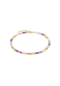 s.Oliver - Fußkette - mit Beads - gold