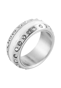 Adelia's - Damen Ring aus Edelstahl - weiß